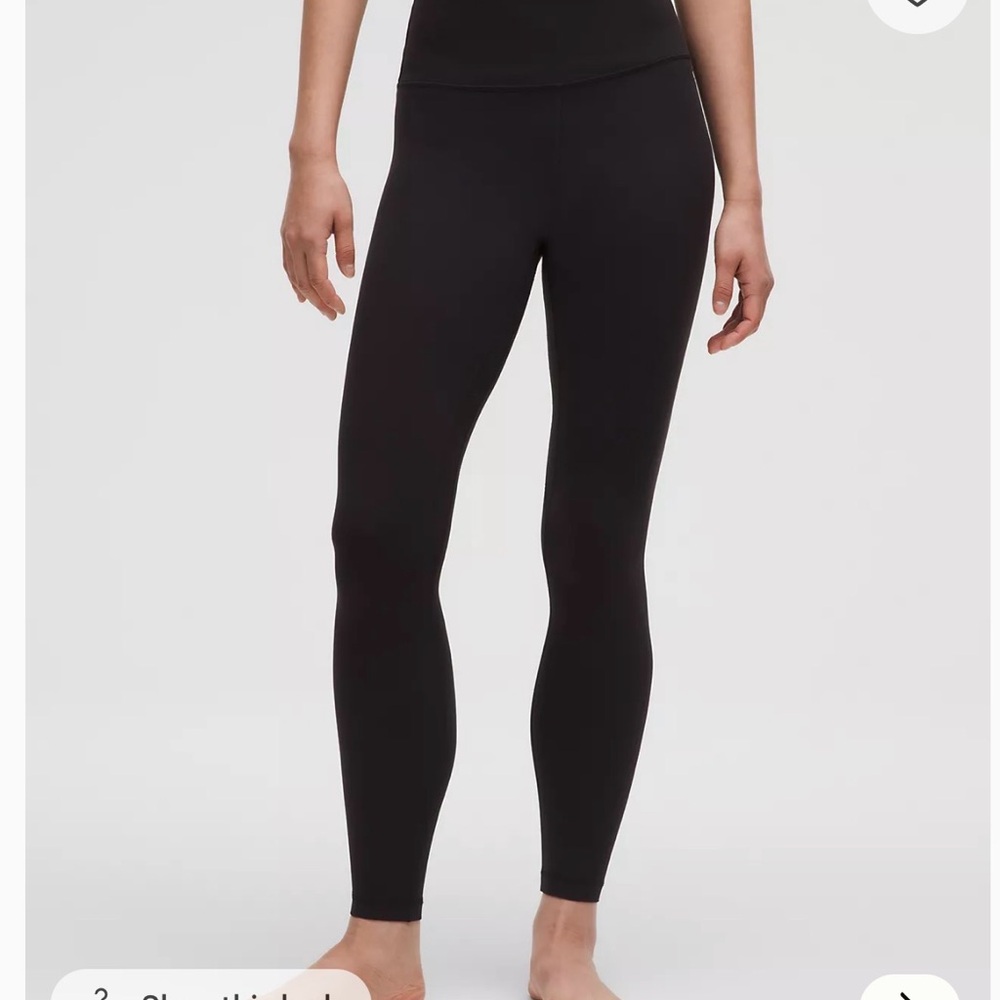 lululemon Black Leggings size 2 align 28”
